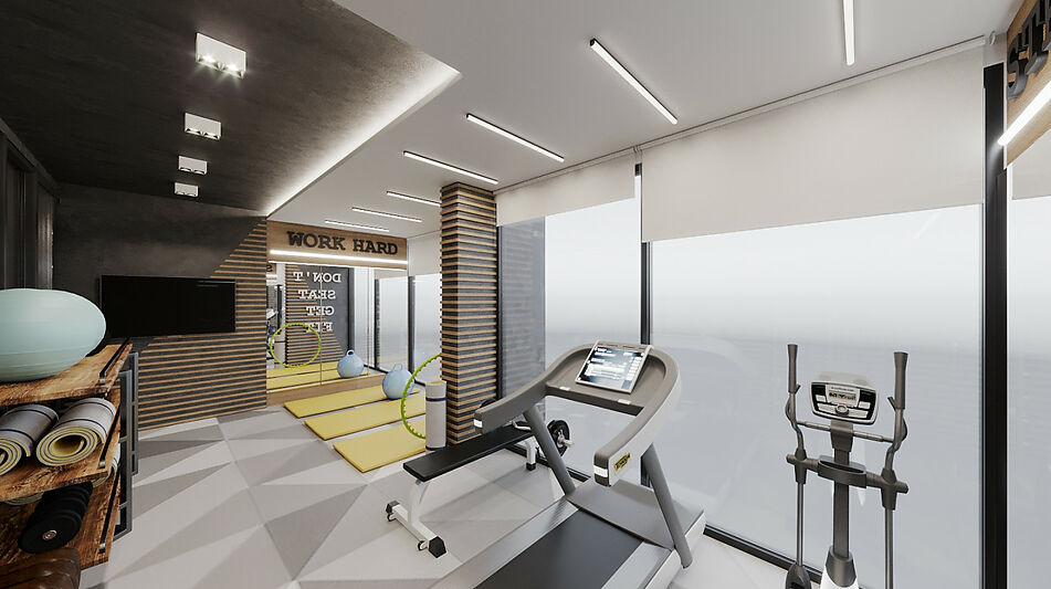 Видовая 1+1 в VELUXE REZİDENCE