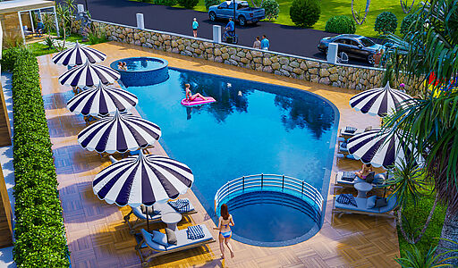 Видовая 1+1 в VELUXE REZİDENCE