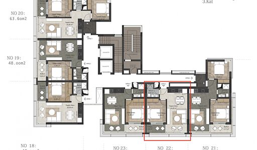 Двухкомнатная 1+1 с видом на море