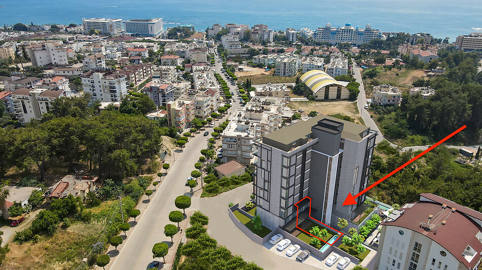 Гарден-дублекс с террасой и садом