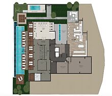 Гарден-дублекс с террасой и садом