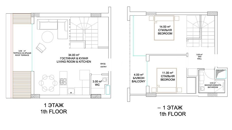 Пентхаус 2+1 с террасой и видом!