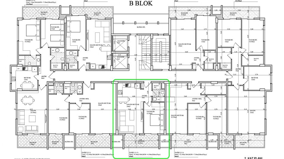 Видовая 2-х комнатная ЖК Sehriyar