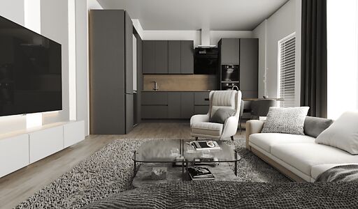 Недорогая 2+1 с видом на море!