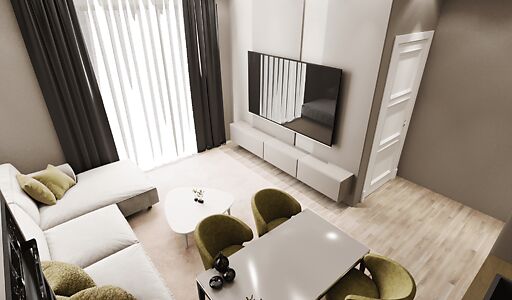 Недорогая 2+1 с видом на море!