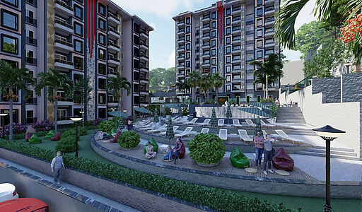 Недорогая 2+1 с видом на море!