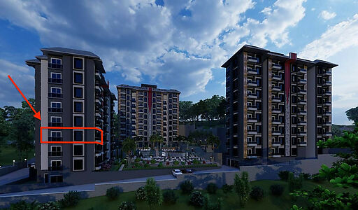 Недорогая 2+1 с видом на море!