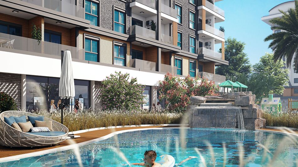 Недорогая 2+1 в ЖК Faralya Legend