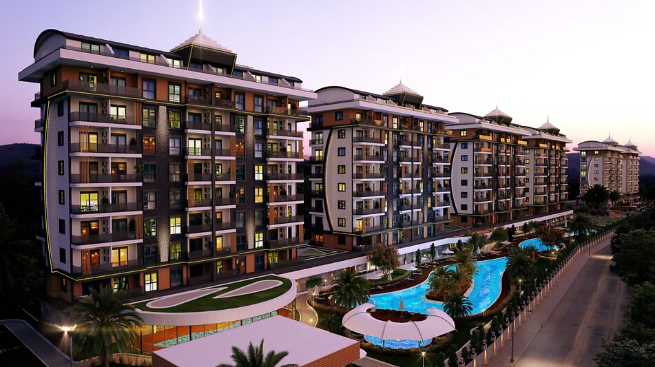 Недорогая 2+1 в ЖК Faralya Legend