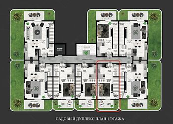 Гарден-дуплекс с видом на море!