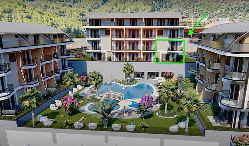 Гарден-дуплекс 2+1. Вид на море!