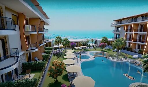 Гарден-дуплекс 2+1. Вид на море!