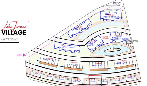 Вилла 3+1 в Lake Terrace Village!