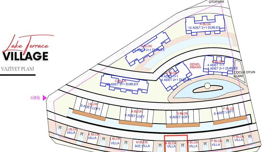 Вилла 3+1 в Lake Terrace Village!