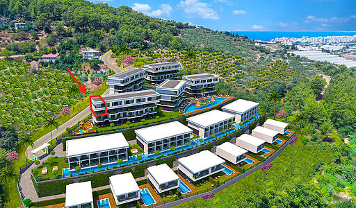 Торцевой пентхаус в Lake Terras V