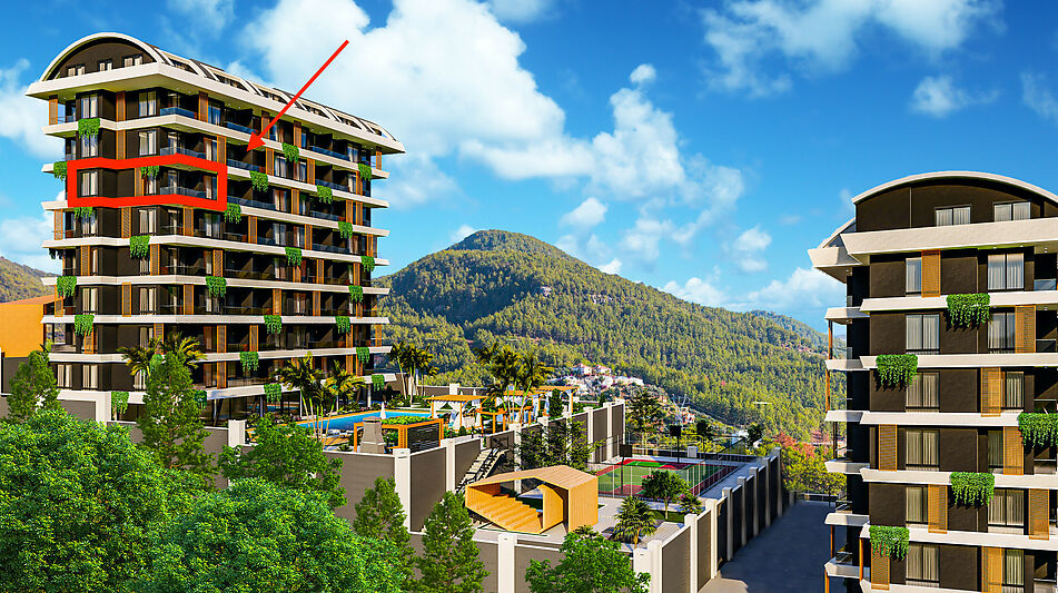 Двухкомнатная с видом на море!