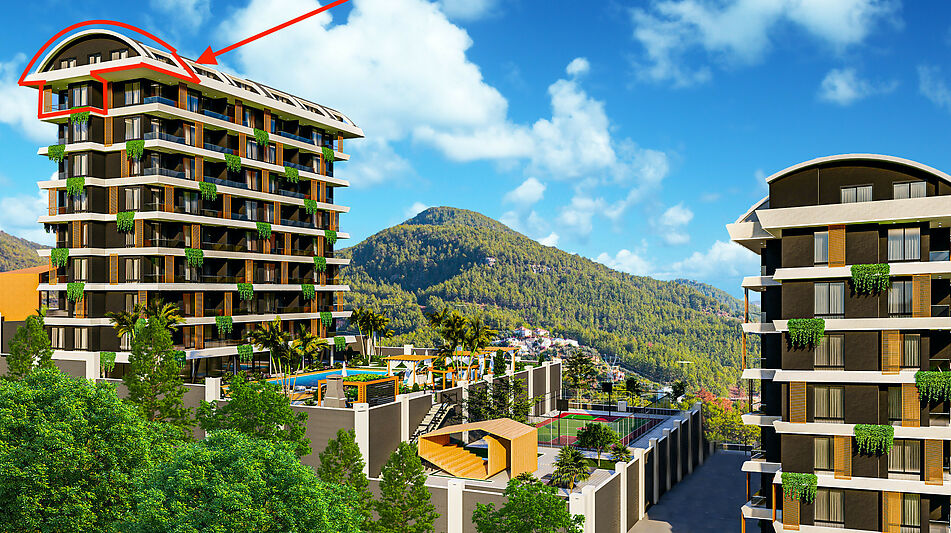 Пентхаус 3+1 с видом на море!