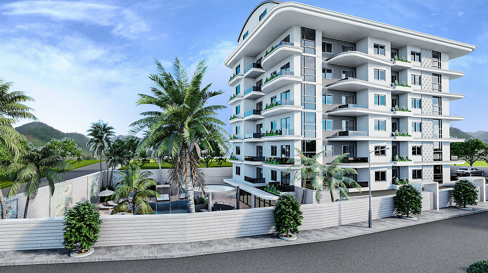 Двухкомнатная квартира в Газипаше