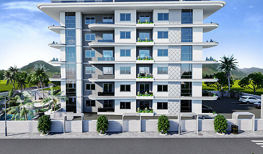 Двухкомнатная квартира в Газипаше