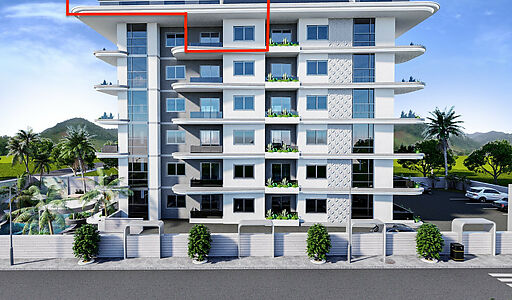 Недорогой 4+1 пентхаус в Газипаше