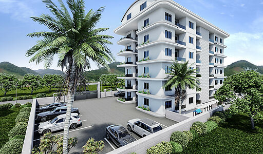 Недорогой 4+1 пентхаус в Газипаше