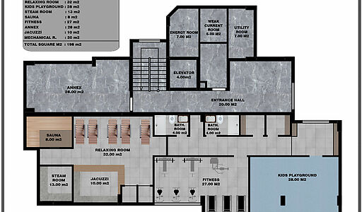 Garden Dublex в VELUXE REZİDENCE