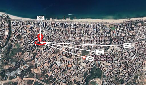 Двухкомнатная в VELUXE RESİDENCE