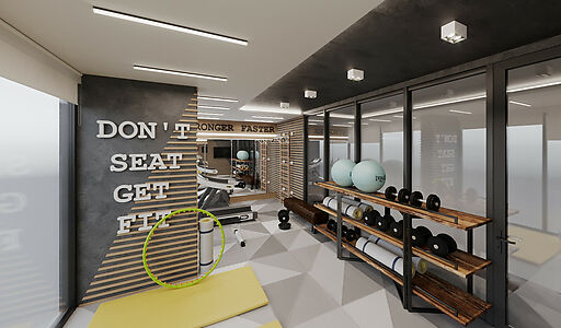 Двухкомнатная в VELUXE RESİDENCE