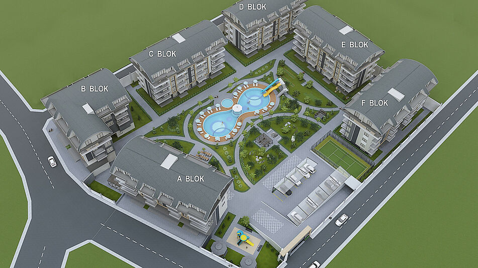 Просторная квартира 3+1 в Оба!