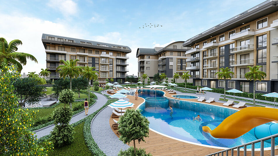 Просторная квартира 3+1 в Оба!