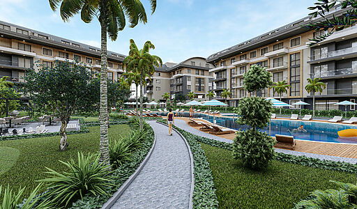 Просторная квартира 3+1 в Оба!