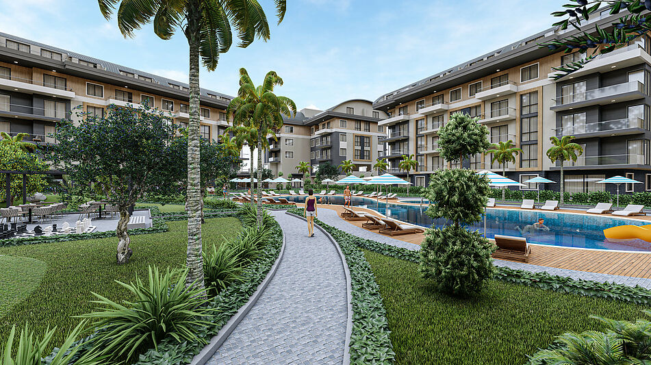 Просторная квартира 3+1 в Оба!