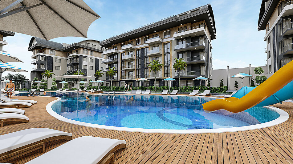 Просторная квартира 3+1 в Оба!