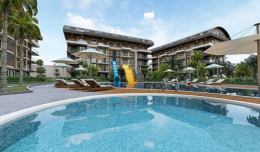 Просторная квартира 3+1 в Оба!