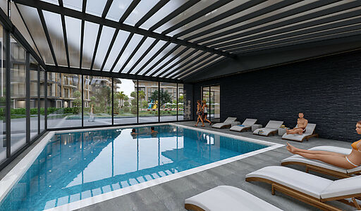 Просторная квартира 3+1 в Оба!