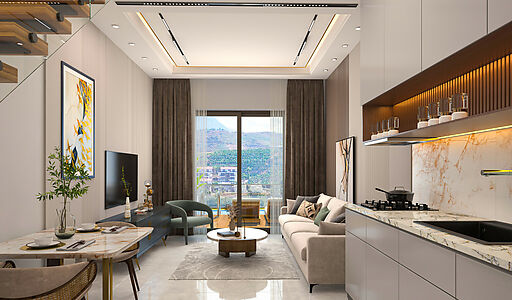 Торцевой Таунхаус 3+1. Каргыджак.