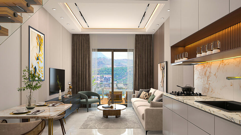 Торцевой Таунхаус 3+1. Каргыджак.