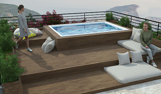 2+1 с террасой на крыше и джакузи