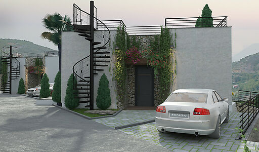 2+1 с террасой на крыше и джакузи