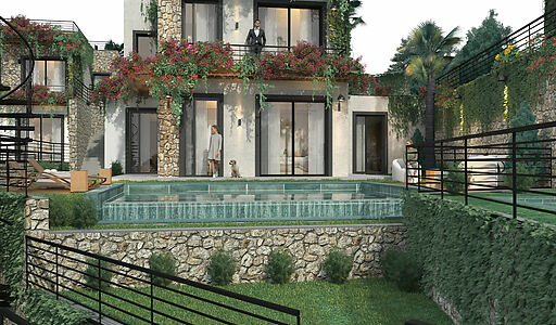 2+1 с террасой на крыше и джакузи