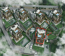 2+1 с террасой на крыше и джакузи